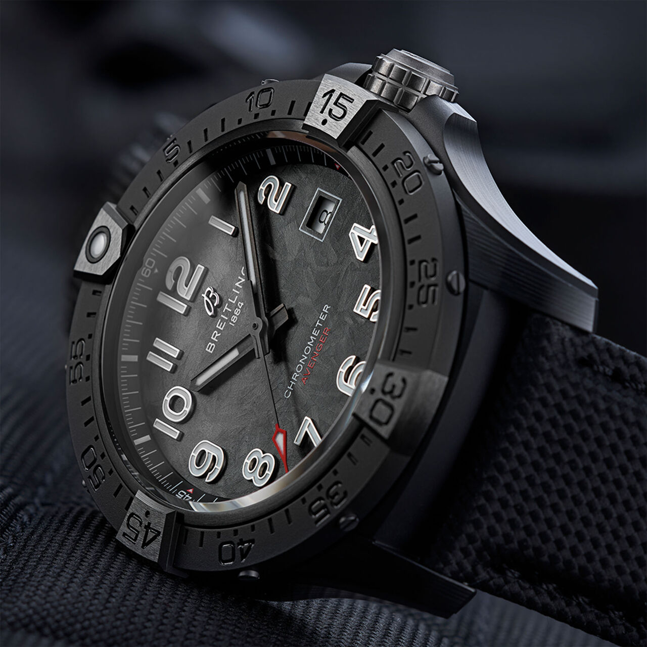 Breitling Avenger Night Mission B01 Automatic 42 mm Titanium and Ceramic image number 4